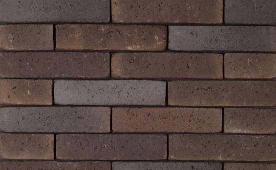 Кирпич облицовочный ручной формовки Terca Kogelbloem (50mm Broadway Dark), 210*100*50 мм